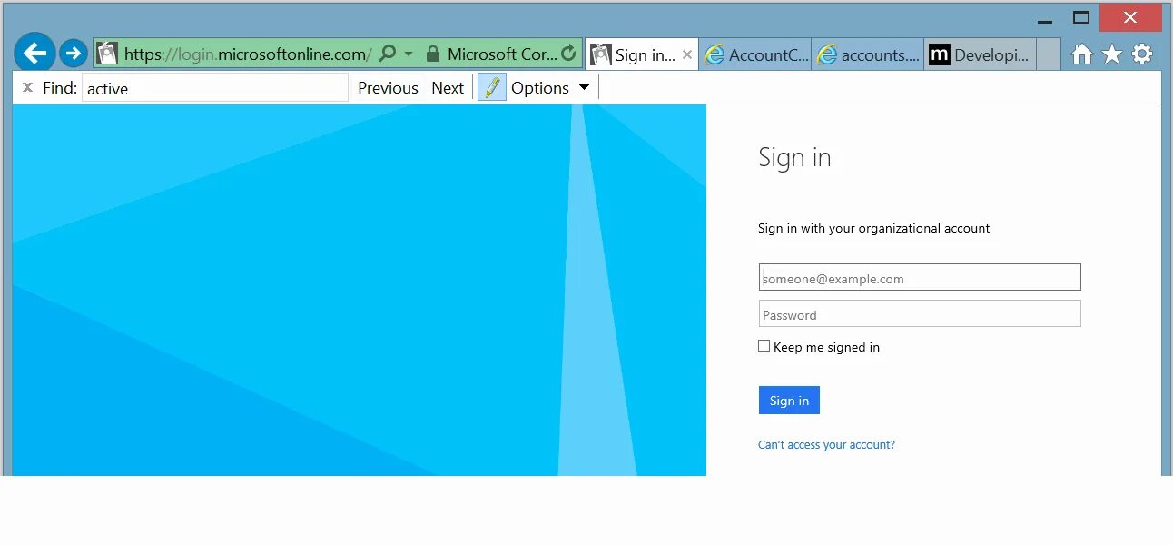 Https login microsoftonline