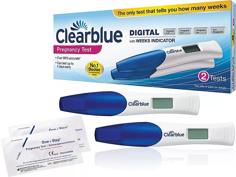 Цифровой тест на беременность Clearblue. Clearblue тест 2 шт. Цифровой тест Clearblue. Тест Clearblue 2 теста. Цифровой электронный тест