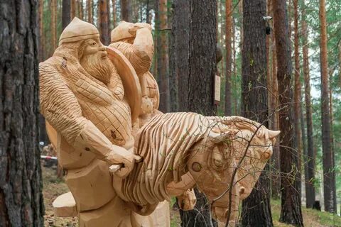 Парк деревянных скульптур древландия пенза
