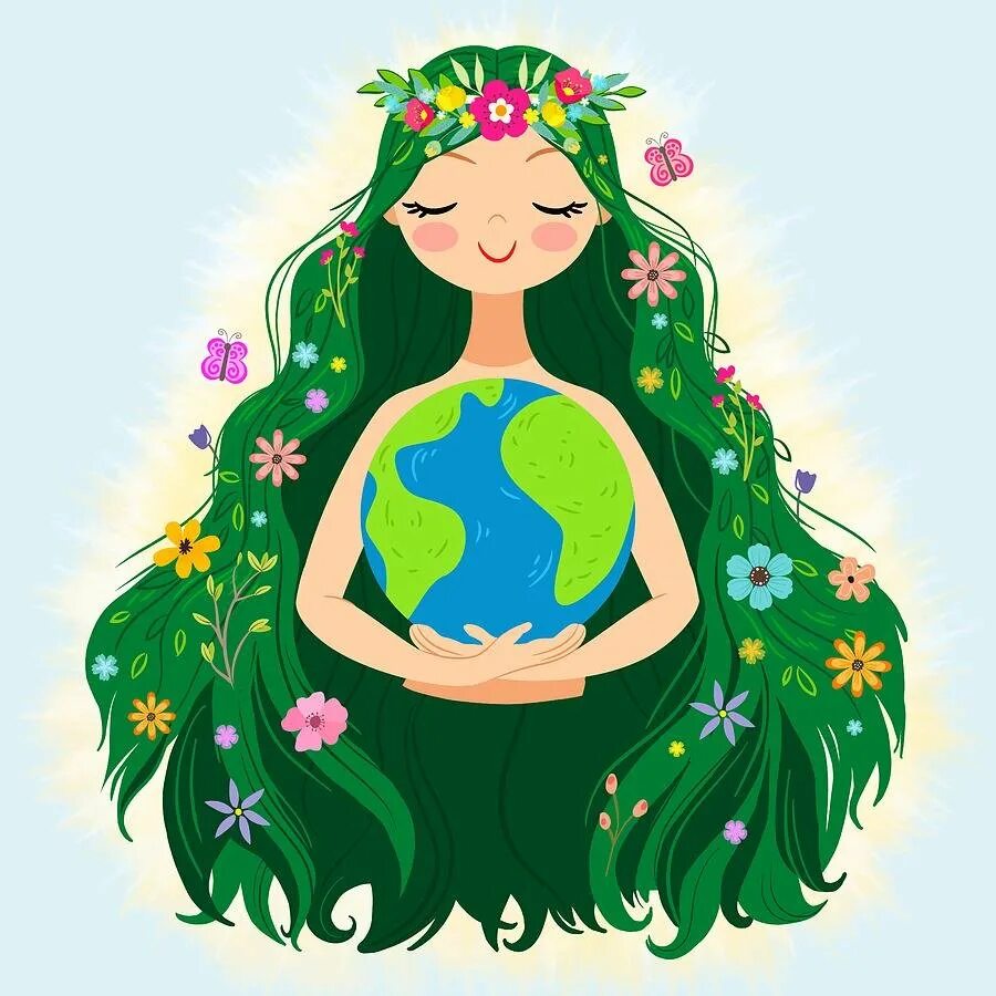 День матери земли рисунок. Пачамама - богиня земли. Мать земля. Образ земли. Матушка природа девушка.