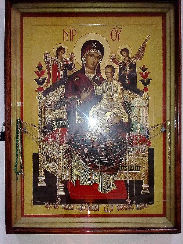 Икона всецарица в москве в новоспасском монастыре. Всецарица ватопедский монастырь. Каком храме находится икона всецарица. Афон ватопедский монастырь икона пантанасса всецарица. Икона всецарица воскресенский собор тутаев.