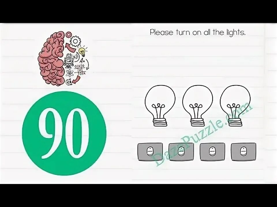 Игра brain test уровень 90 как пройти