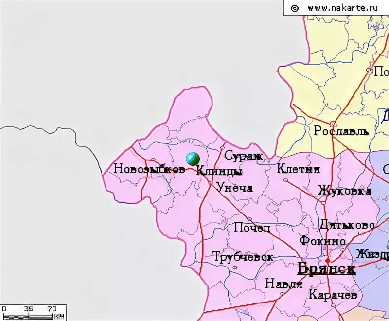 Брянская на карте россии. Город Клинцы Брянская область на карте. Сураж Брянская область на карте Брянской области. Город Клинцы Брянская область на карте России. Унеча Брянская область на карте.