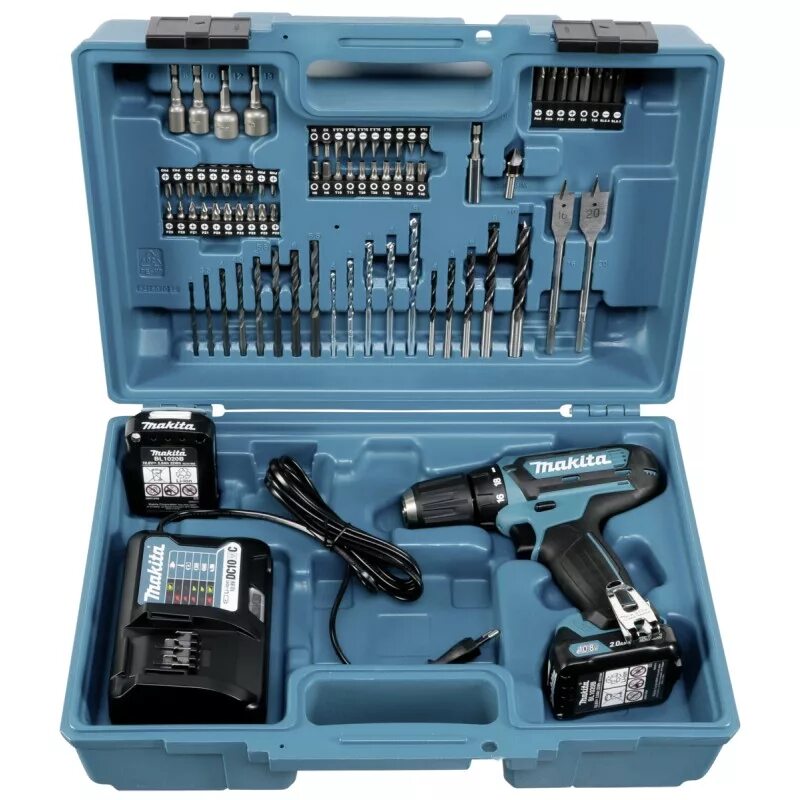 Шуруповерт аккумуляторный с 2 аккумуляторами. Дрель-шуруповерт makita df331dwax2. аккумуляторная дрель-шуруповерт makita df 331 dwa x2 (df331dwax2). шуруповерт makita df001dw. набор макита шуруповерт 10.8.