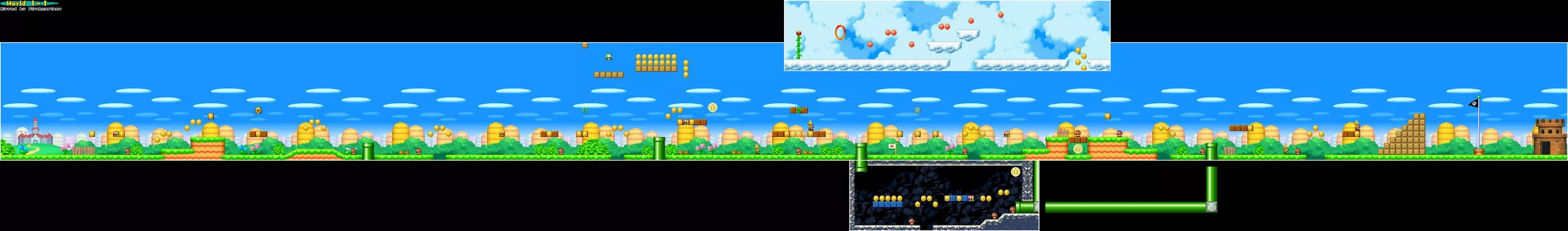 Holy world 1.16. Super Mario World World 1. Super Mario Bros 1-1 Map. Mario Level 1. New super Mario Bros Nintendo DS.