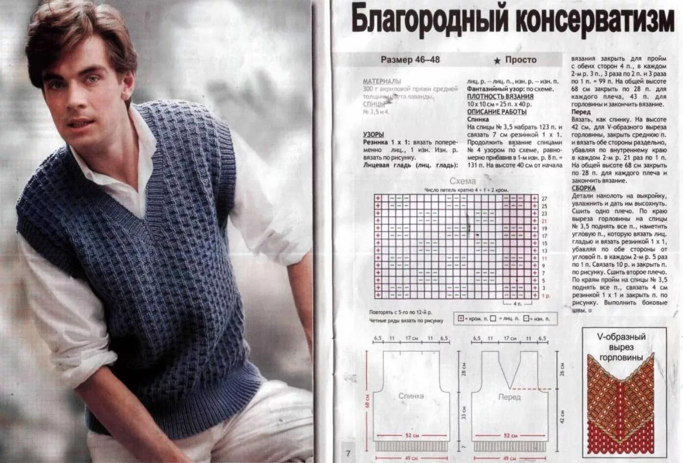 Жилет мужской схема. Вязание безрукавок для мужчин спицами схемы с описанием. Вязаный мужской жилет на спицах - схема вязания. Вязание спицами жилет мужской с описанием и схемой.