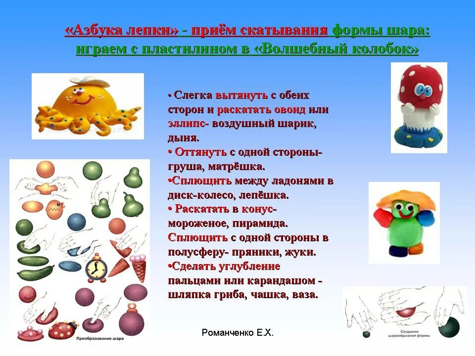 Программа пластилина. Приемы лепки для дошкольников. Приемы лепки скатывание. Скатывание пластилина прием. Базовые элементы лепки.