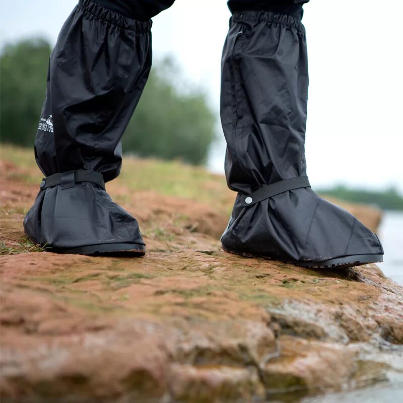 Водонепроницаемые чехлы для обуви. Бахилы высокие непромокаемые. Сапоги бахилы для рыбалки. Гамаши туристические беркут-2 св. Бахилы на ботинки.