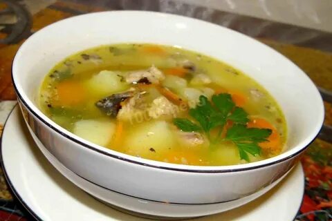 Картофельный суп с консервами
