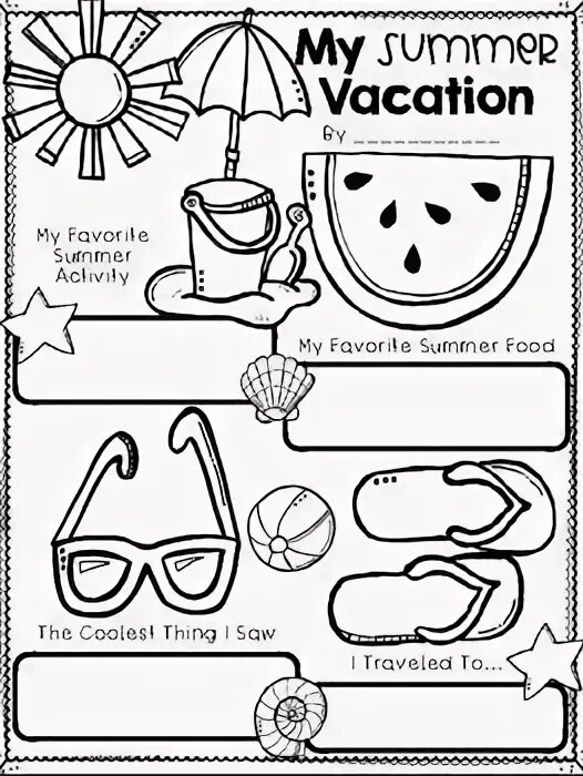 Счастливое лето игра. The my summer vacation. Summer vacation for kids. All about my summer. The my summer vacation.