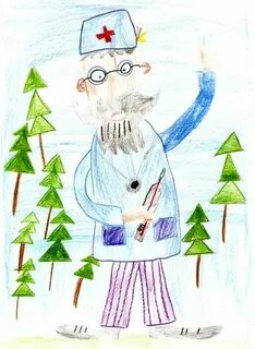 Рисунок айболит 1 класс