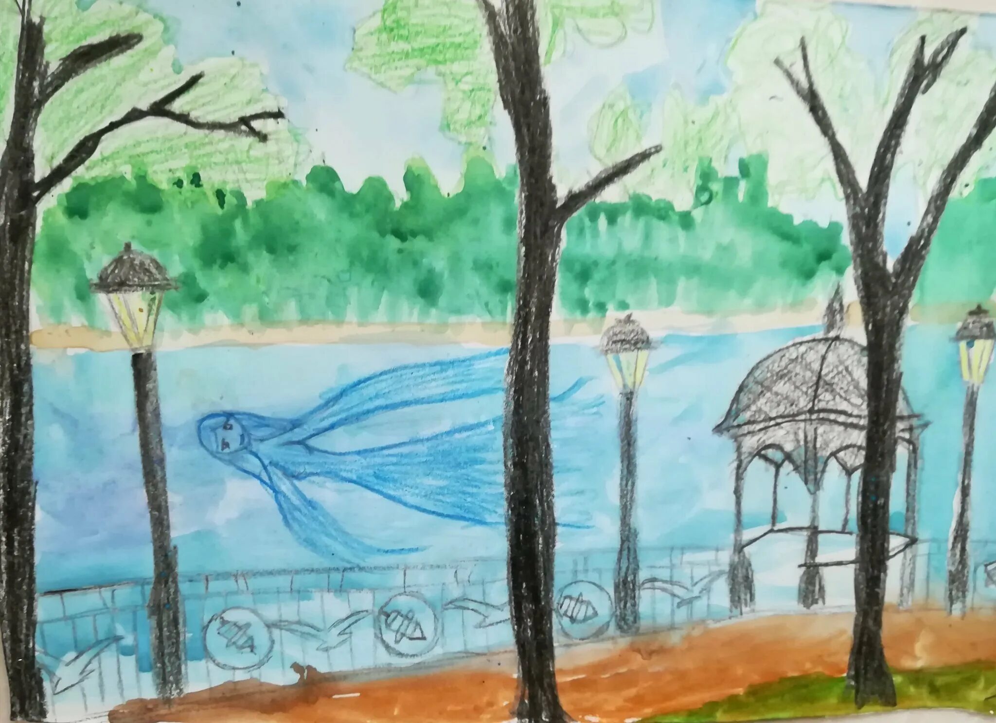 Рисунок волги 2 класс. Река Волга рисунок. Детские рисунки реки Волги. Река Волга рисунок для детей. Рисунки Саратова детские.