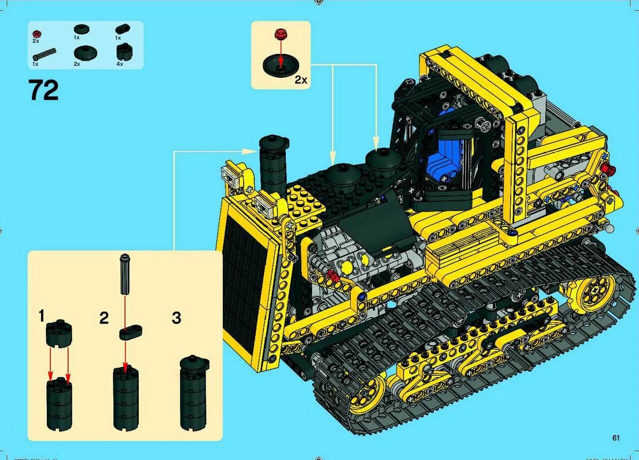 Technic бульдозер. 8275 Motorized Bulldozer.