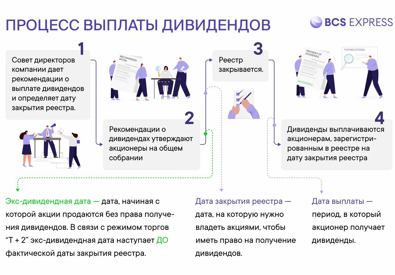 Работа акционера. Выплата дивидендов акционерам. Дивиденды и даты закрытия реестров. Выплаты акционерам. Схема выплаты дивидендов по акциям.