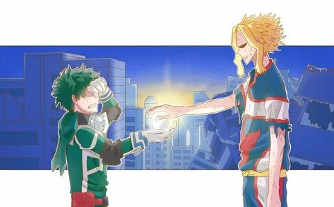 #Anime My Hero Academia All Might Izuku Midoriya Toshinori Yagi #2K #wallpa...