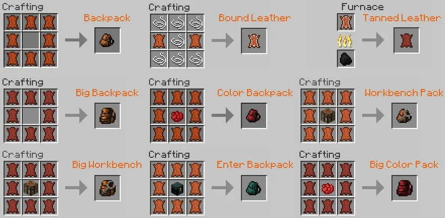 Сеты 1.12 2. Крафт рюкзака в майне. как кравтить рюнзаки в моде backpacks. крафт рюкзака в майнкрафт 1.12.2. рюкзак майнкрафт крафт.