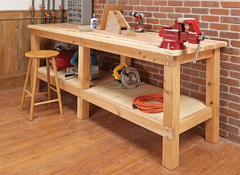 Стол для работы с деревом. Верстак столярный workbench. верстак из бруса 150х50. верстак garage. верстак своимиируками.