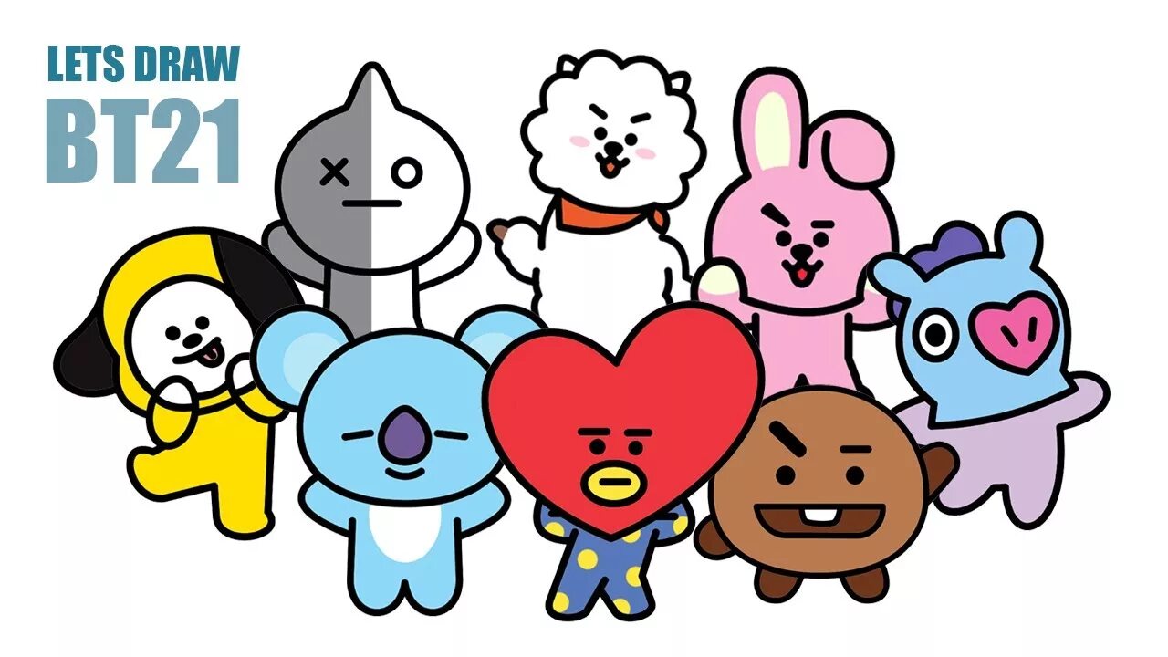 Bt21 и БТС. Персонажи БТС bt21. БТС 21 персонажи. BTS игрушки bt21 имена. Bts персонажи