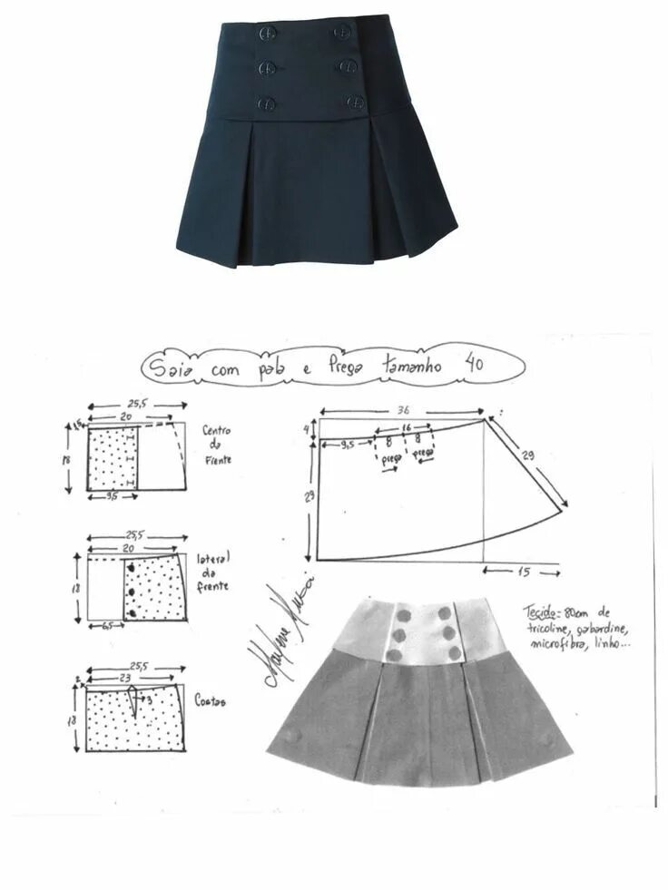 DIY Womens Clothing : The woolly skirt Deniz Пошив модной одежды, Выкройки одежд