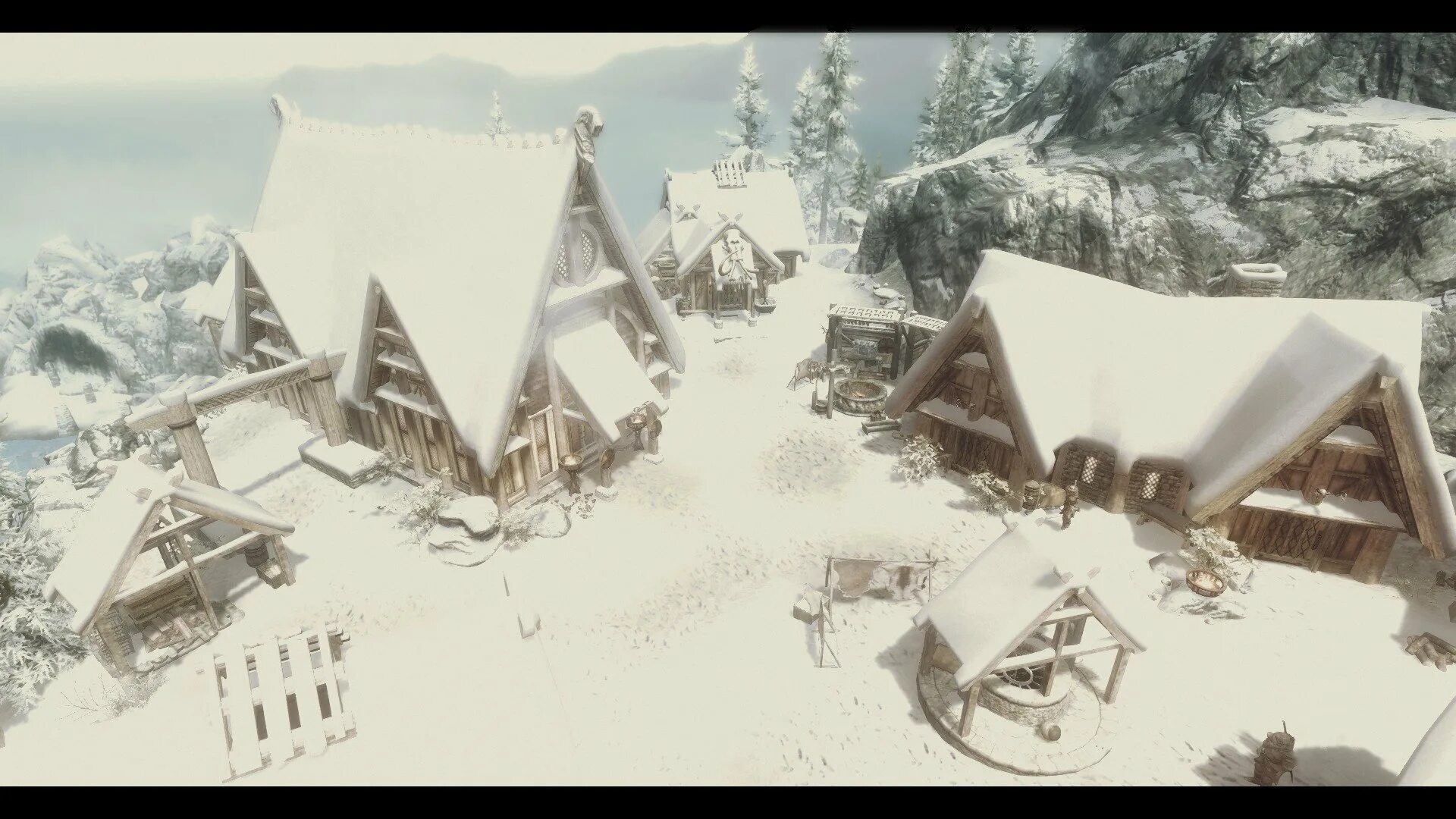 Locate village. Солстхейм деревня Скаалов. Skyrim Skaal Village. Деревня Скаалов в скайриме. Лагерь южнее деревни Скаалов.