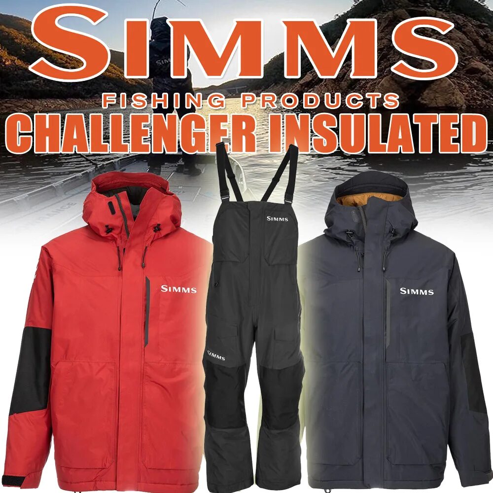 Зимний костюм Simms Challenger Insulated. Куртка Simms Challenger Insulated. Куртка Simms Challenger Insulated Jacket '20. Комбинезон Simms Challenger Insulated Bib '20.