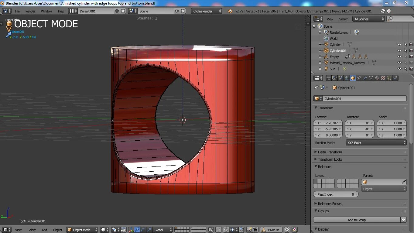 Как сделать отверстие в blender. Как сделать отверстие в blender