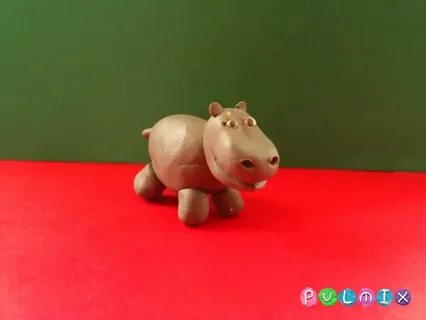 Бегемот из пластилина