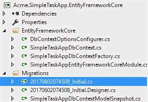 Microsoft entityframeworkcore design