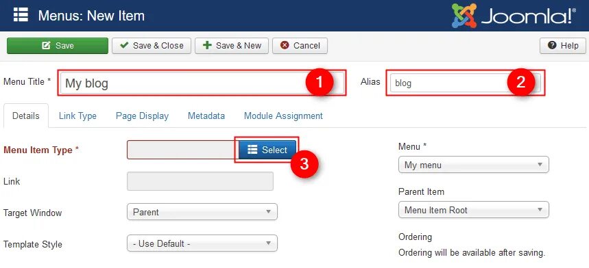 Add item menu. Joomla меню. menu item. default menu item. set menu item.