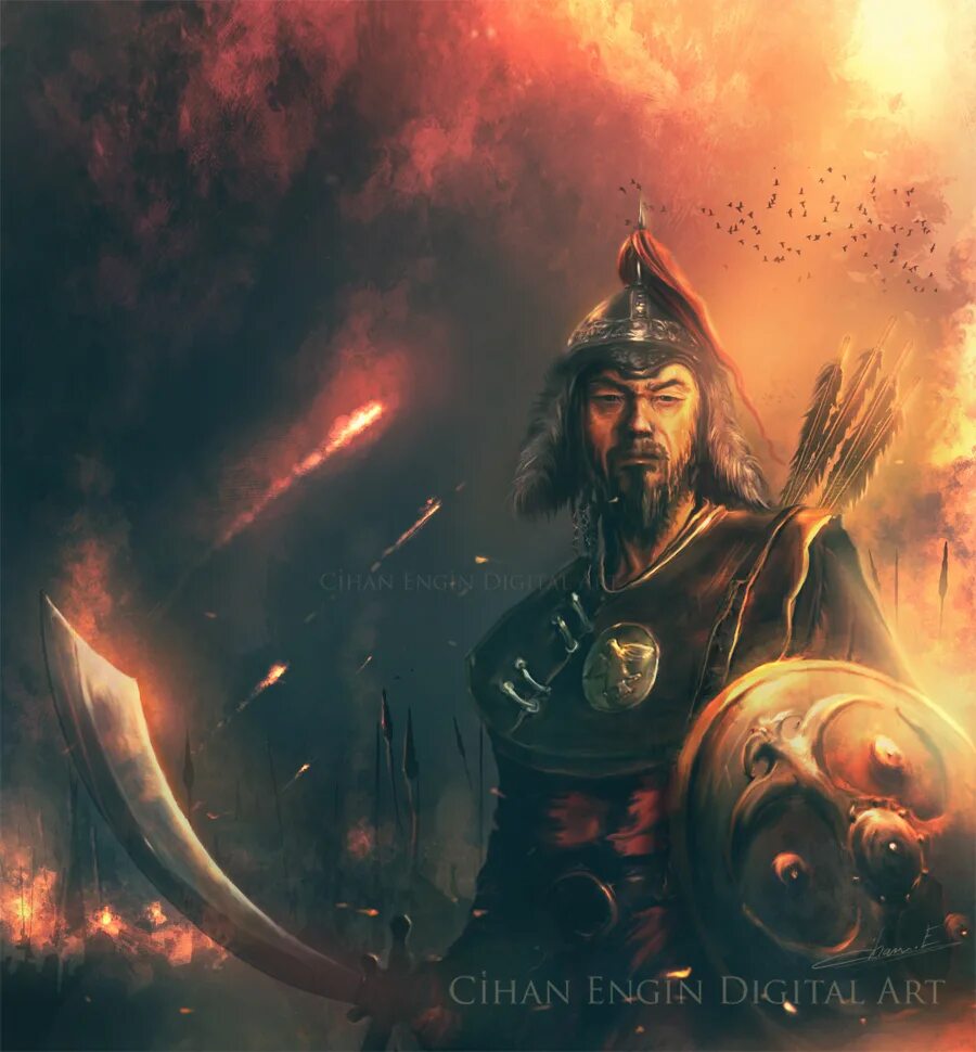 Ночь ханы. Чингис Хан портрет.