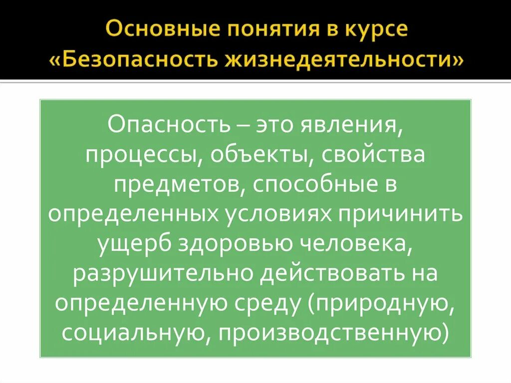 Основные понятия в курсе «безопасность жизнедеятельности. Основные положения безопасность жизнедеятельности. Основные понятия курса БЖД. Основные понятия БЖ.