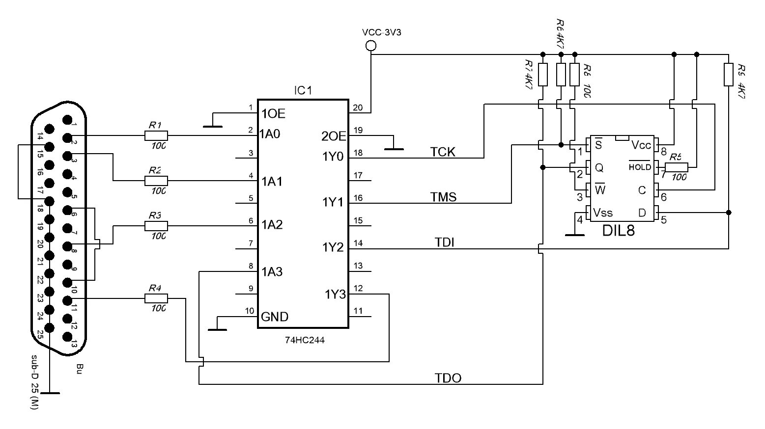 LPT программатор i2c. Схема LPT программатора SPI Flash. 74hc05 программатор. LPT JTAG схема.