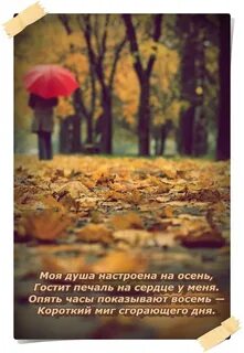 Стихотворение настроение осень