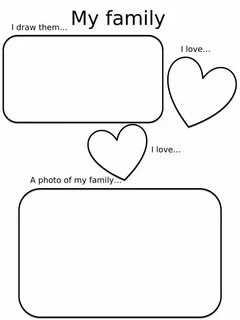 My family worksheets for kids