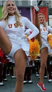 Candid college cheerleader upskirt