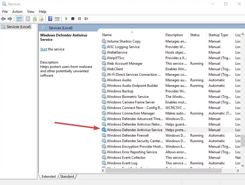 Windows defender service. Служба windows defender. статусы служб windows. виндовс дефендер в службах. windows audio endpoint builder.