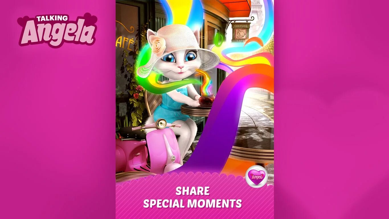 Говорящая анджела в злом. Talking Angela. Говорящая Анджела уровни. Talking Angela in Paris.