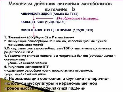 Метаболиты витамина