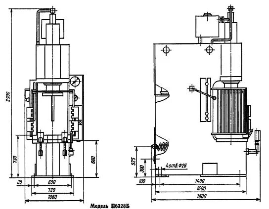 техническая характеристика гидравлического пресса