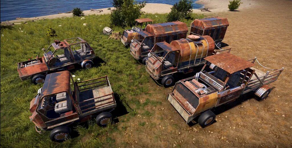 Rust авто. Машина раст. машина из раста. rust транспорт. раст грузовик.