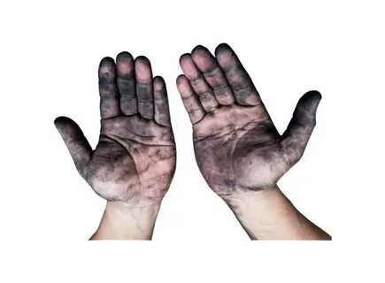 My hand dirty