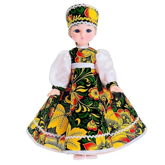 Русские куклы купить. Кукла в хохломском костюме.