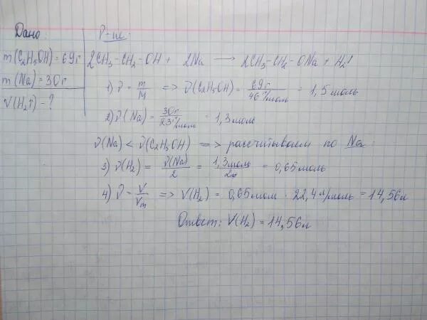 Вычислите объем водорода. При взаимодействии 4,6 г этилового спирта. При взаимодействии этанола массой 92 г. Водород выделяется при взаимодействии натрия с. Какой объем водорода выделится при взаимодействии избытка
