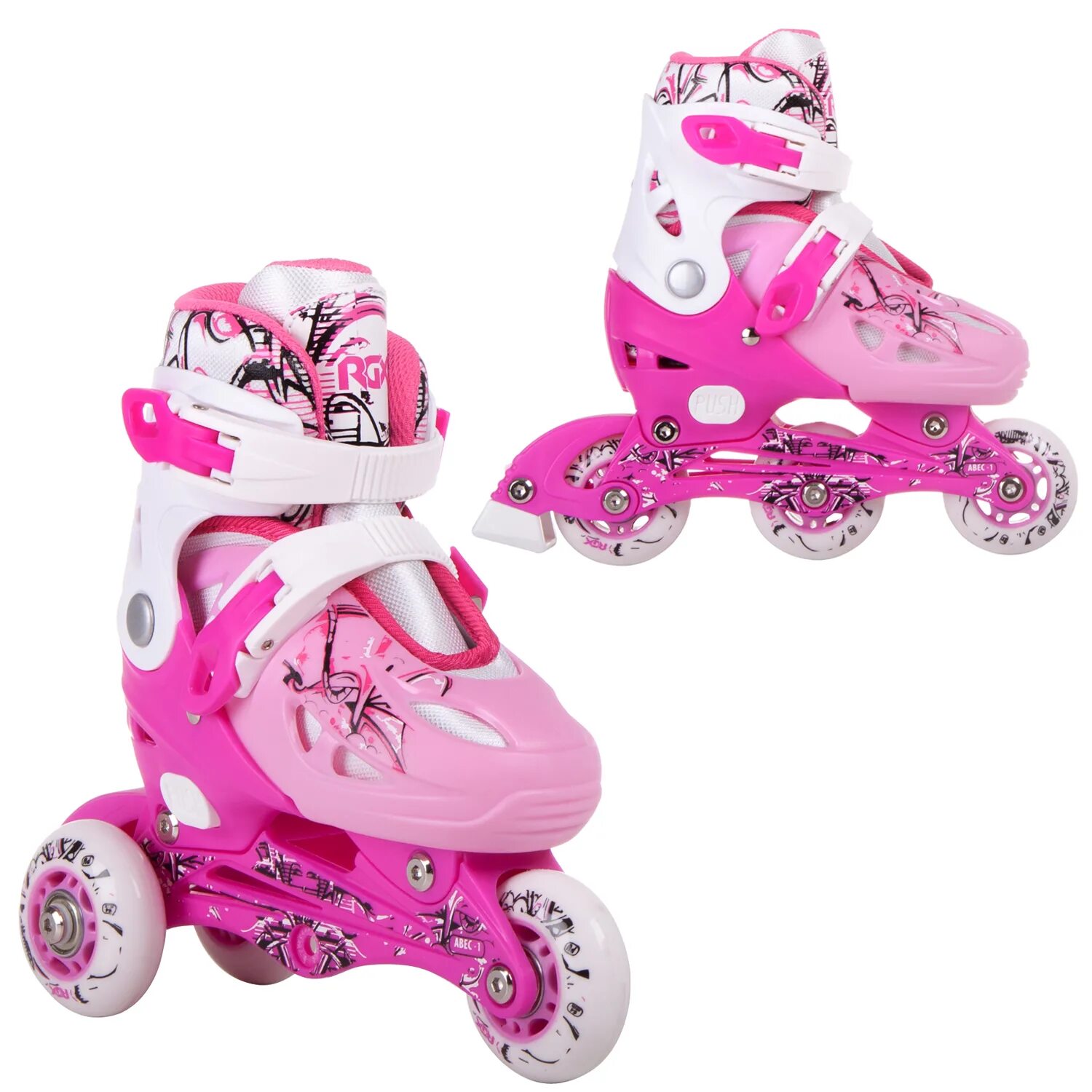 ролики детские. коньки роликовые disney, размер 27-30. ролики детские 25. розовые ролики для девочек. ролики детские 25.