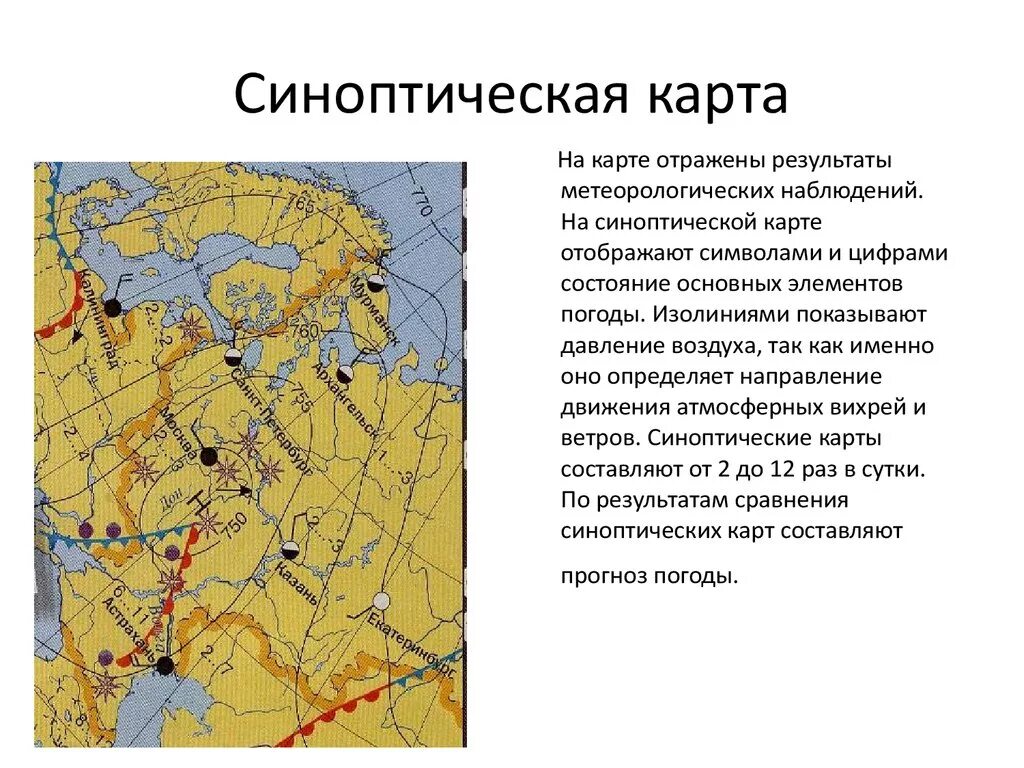 Синоптическая карта. Фрагмент синоптической карты. Элементы синоптической карты. Синоптическая карта описание.