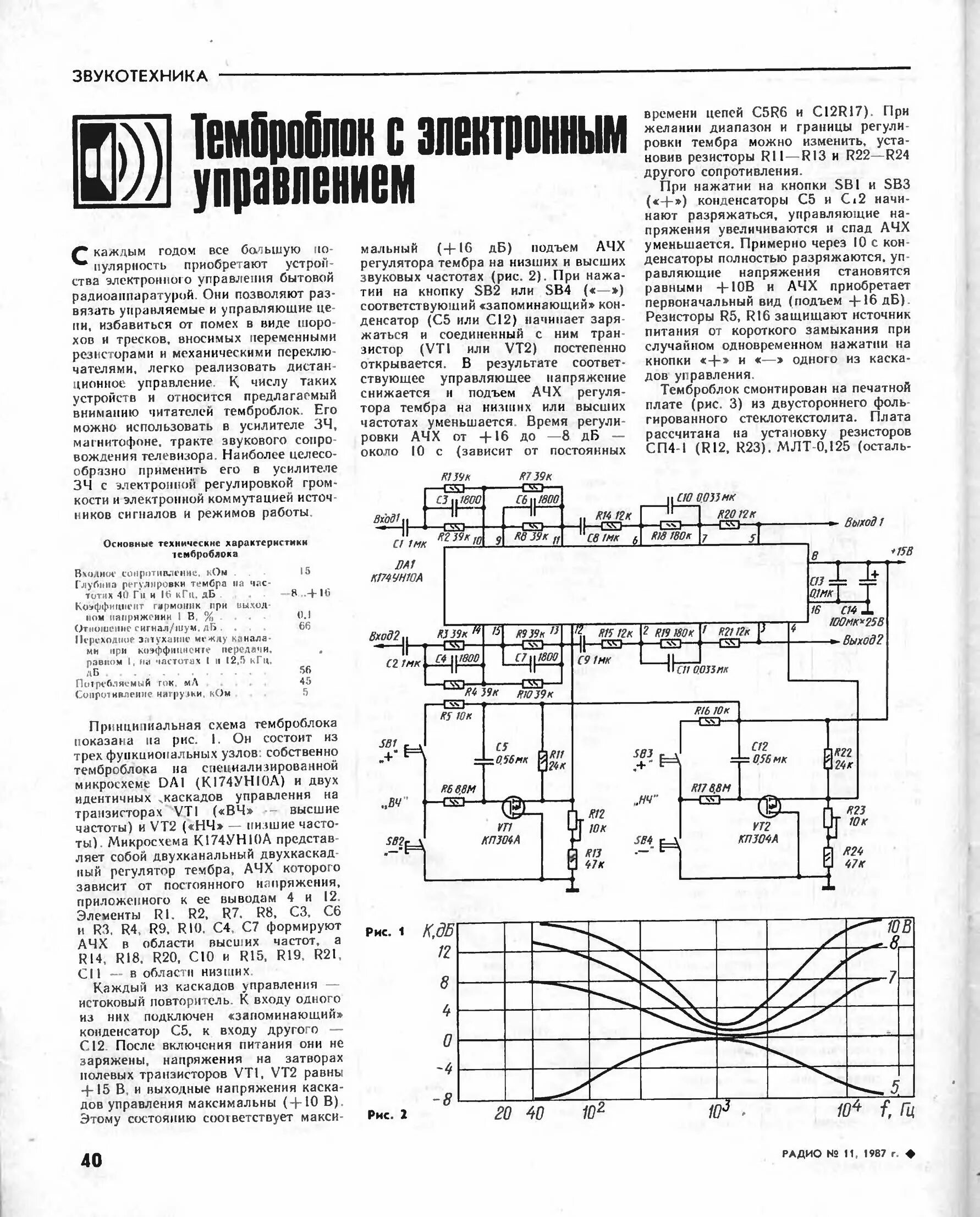 Тембр регулировка. Темброблок и регулятор громкости на к174ун10, 12. регулятор тембра схема ачх. регулятор тембра на микросхеме к548ун1.. к174ун10 расширитель стереобазы.
