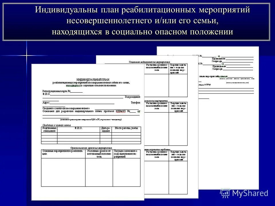 Индивидуально- профилактический план работы с. План индивидуальной работы с подростком. Индивидуальный план работы с несовершеннолетним. План работы с семьей бдсоп.