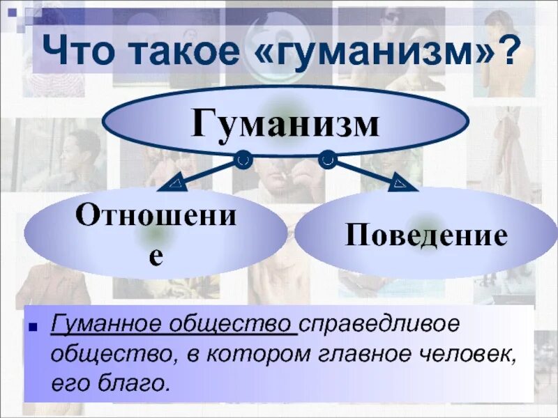 Гуманное поведение. Гуманизм. Гуманизм это в обществознании. ГУМ. Гуманизм кластер.