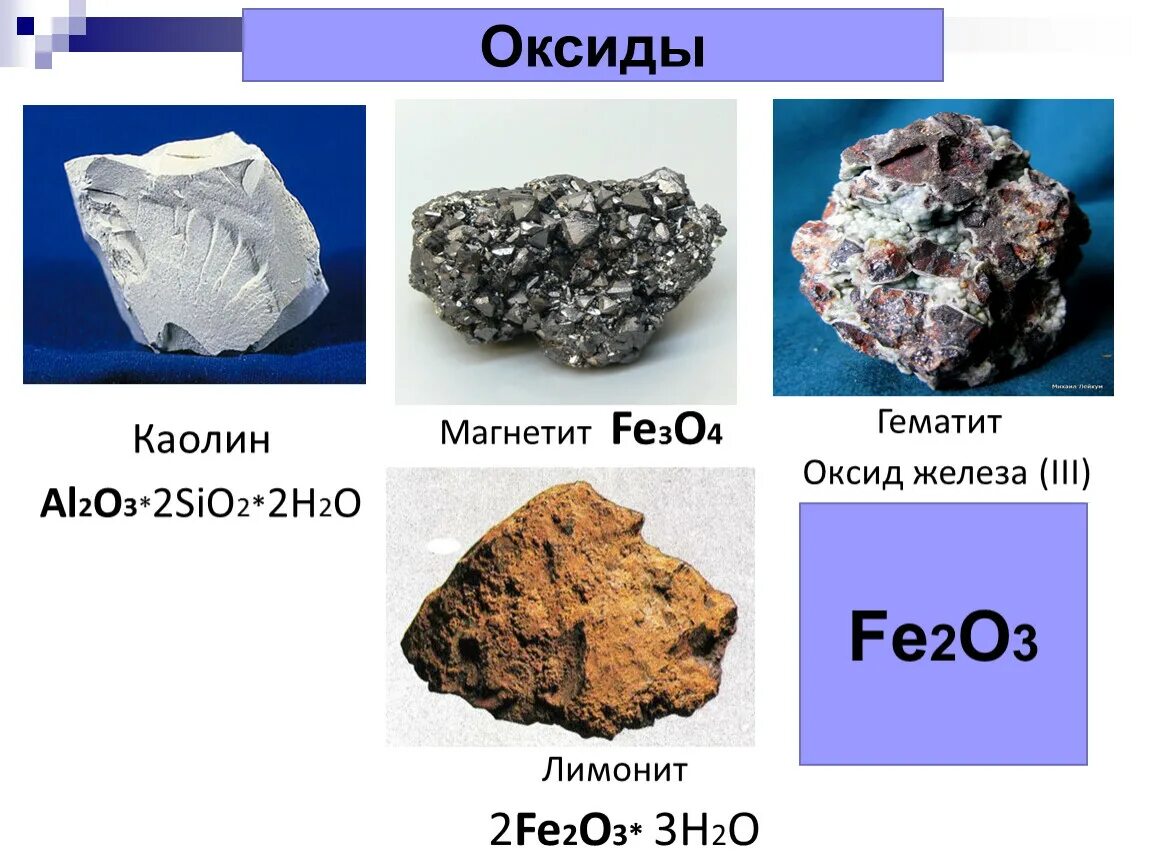 Дать название fe2o3