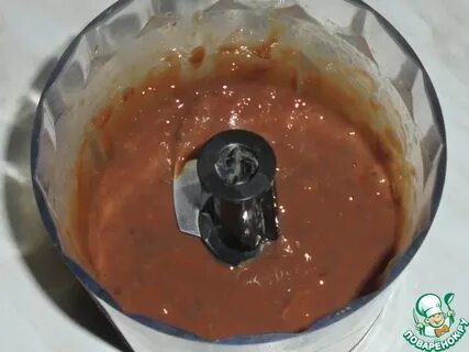 Измельчить печень блендером